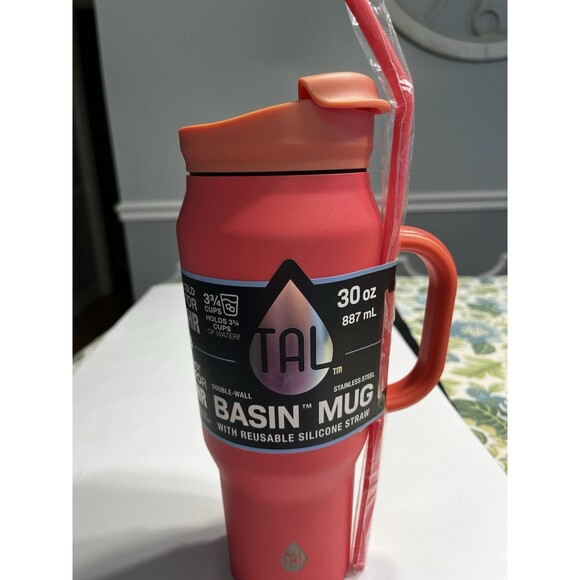 New TAL Stainless Steel Basin Travel Mug 30 oz, Pink WM2585 - Picture 2 of 8